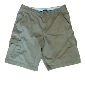 Faded Glory Tan Khaki Cargo Shorts Boys Sz 16H Husky Plus